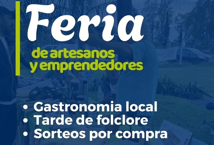 Imagen de Feria de artesanos y emprendedores en Alvear por el Día del Padre
