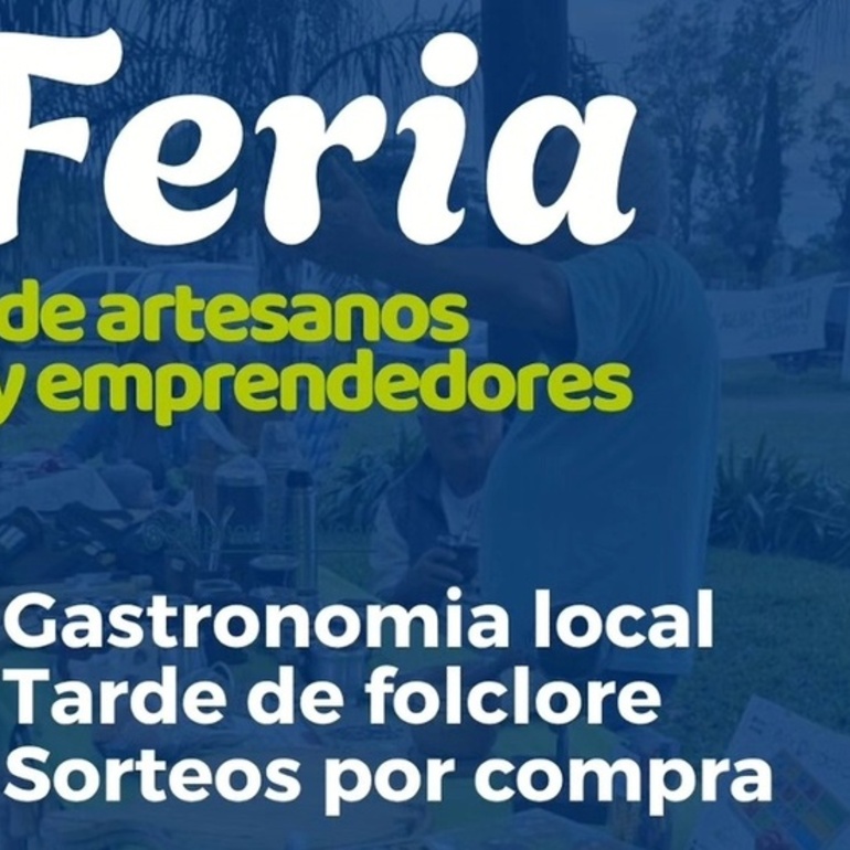 Imagen de Feria de artesanos y emprendedores en Alvear por el Día del Padre