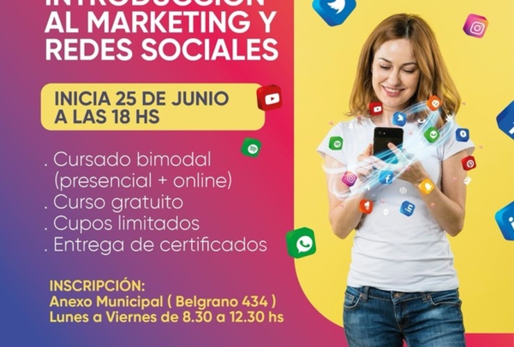 Imagen de Lanzan curso gratuito de Introducción al Marketing y Redes Sociales
