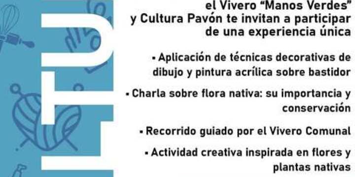 Imagen de Pavón invita a una experiencia creativa y ambiental con el taller Arte en Nativas