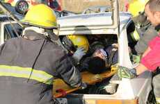 Se realizó una práctica de trauma y movilización de víctimas en accidentes de tránsito.