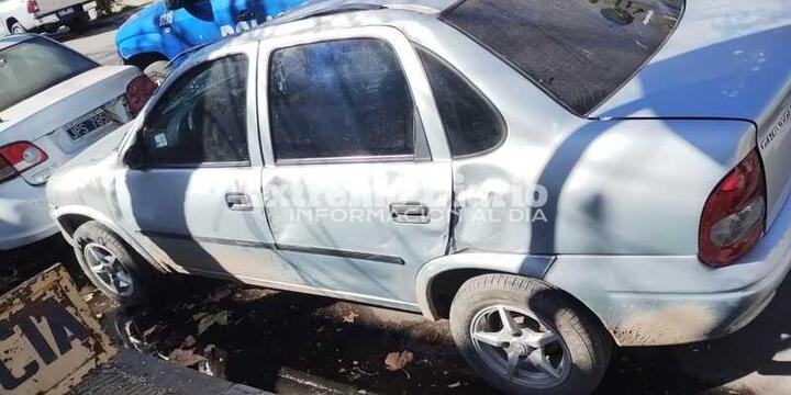 El automóvil en el que se movilizaban estas personas. Todas de Arroyo Seco.