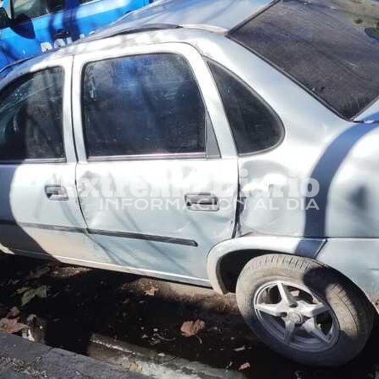El automóvil en el que se movilizaban estas personas. Todas de Arroyo Seco.