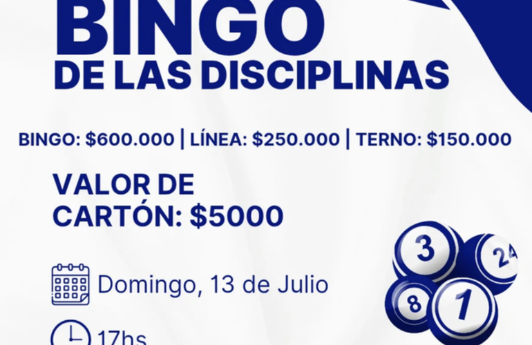 Imagen de El 13/07, Bingo de las Disciplinas de Athletic en el Salón Azul