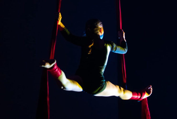 Imagen de Muestra de Acrobacias en Tela de Unión