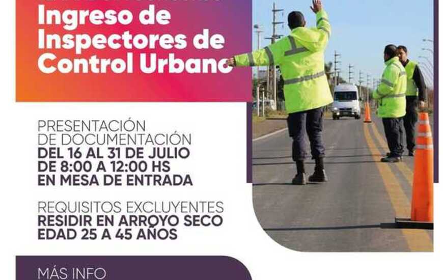 Imagen de Llamado a concurso para cubrir cargos de Agentes de Control Urbano