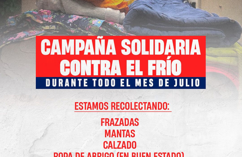 Imagen de El Club Talleres, realizará una 'Campaña Solidaria contra el Frío'