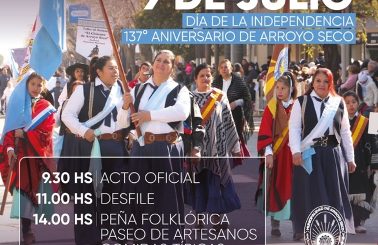 Se celebrará el Día de la Independencia y los 137 años de la ciudad.