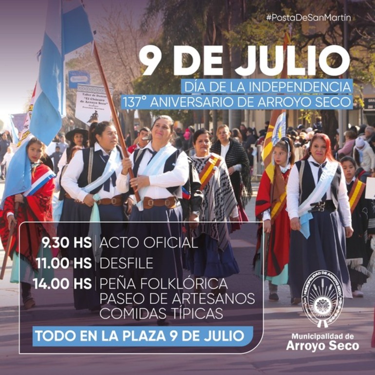 Se celebrará el Día de la Independencia y los 137 años de la ciudad.