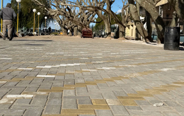 Imagen de Rowing Club: Continúa avanzando la obra del piso del patio central