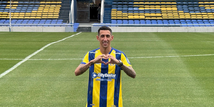 Imagen de Ángel Di María fue presentado como nuevo jugador de Rosario Central
