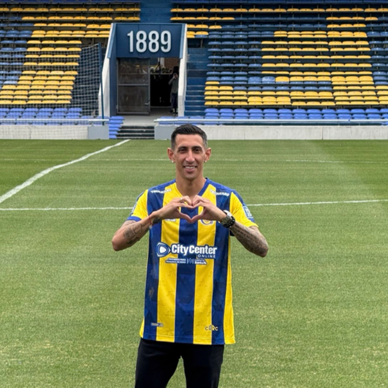 Imagen de Ángel Di María fue presentado como nuevo jugador de Rosario Central