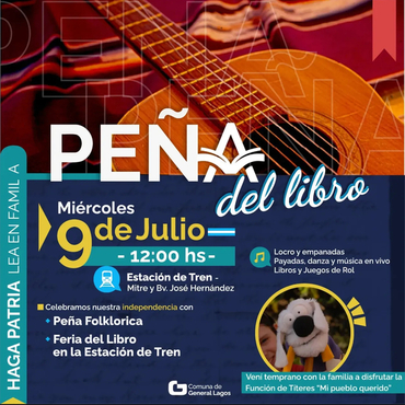 Imagen de 9 de Julio: Peña del Libro en la Estación del Tren