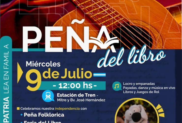 Imagen de 9 de Julio: Peña del Libro en la Estación del Tren