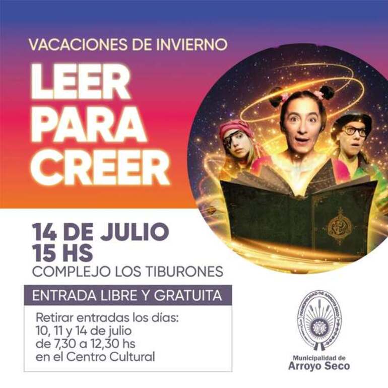 Imagen de Vacaciones de Invierno: llega la obra Leer para Creer
