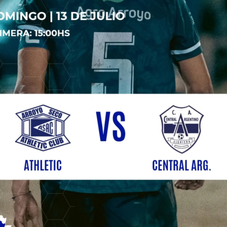 Imagen de Fútbol: Athletic y Central Argentino, jugarán la Final de Ida el 13/07 a las 15 hs en el Gabino Machuca