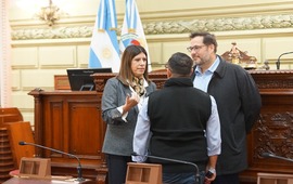 Imagen de Clara García supervisó las tareas de adecuación realizadas en la Cámara Baja para albergar a la Convención Constituyente