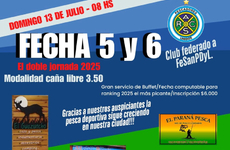 Imagen de El 13/07, fecha doble de Pesca en el Rowing Club