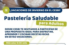 Imagen de Clase abierta de Pastelería Saludable en Alvear durante las vacaciones de invierno