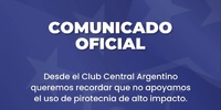 Imagen de Comunicado de Central Argentino sobre pirotecnia