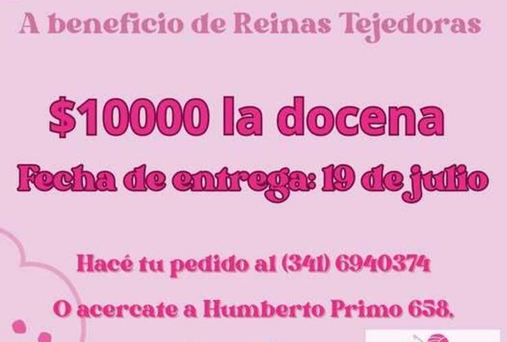 Imagen de Venta de pastelitos a beneficio de Reinas Tejedoras