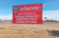 Imagen de Rutas nacionales sin mantenimiento en la provincia: señalizan con carteles por el estado catastrófico en que se encuentran