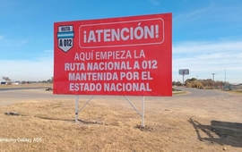 Imagen de Rutas nacionales sin mantenimiento en la provincia: señalizan con carteles por el estado catastrófico en que se encuentran