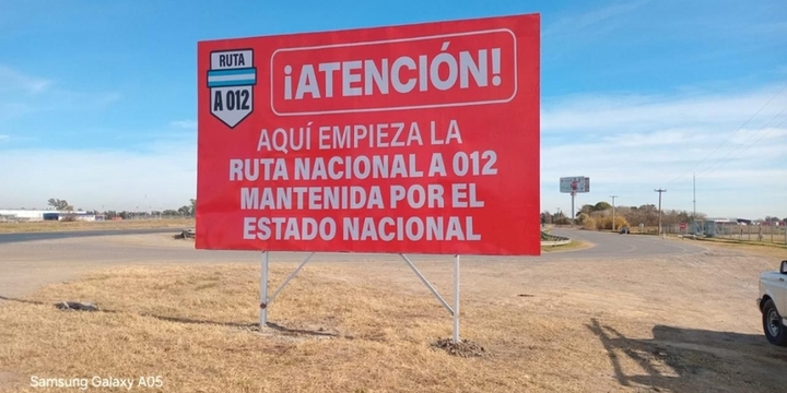 Imagen de Rutas nacionales sin mantenimiento en la provincia: señalizan con carteles por el estado catastrófico en que se encuentran