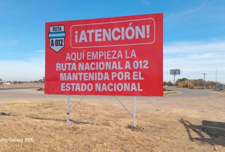 Imagen de Rutas nacionales sin mantenimiento en la provincia: señalizan con carteles por el estado catastrófico en que se encuentran