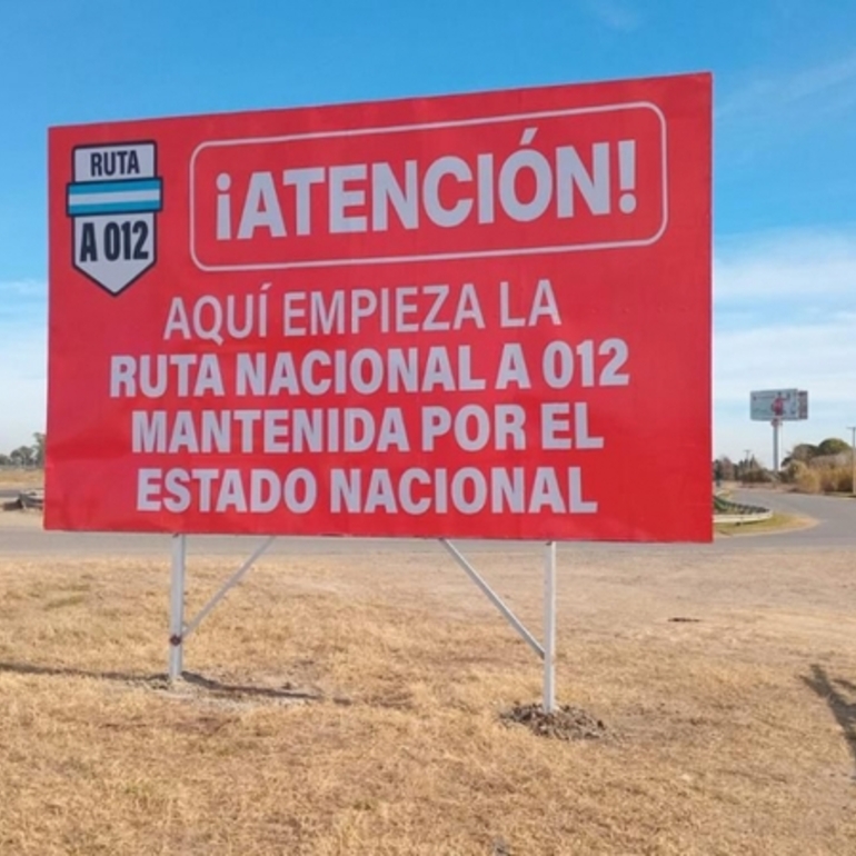 Imagen de Rutas nacionales sin mantenimiento en la provincia: señalizan con carteles por el estado catastrófico en que se encuentran