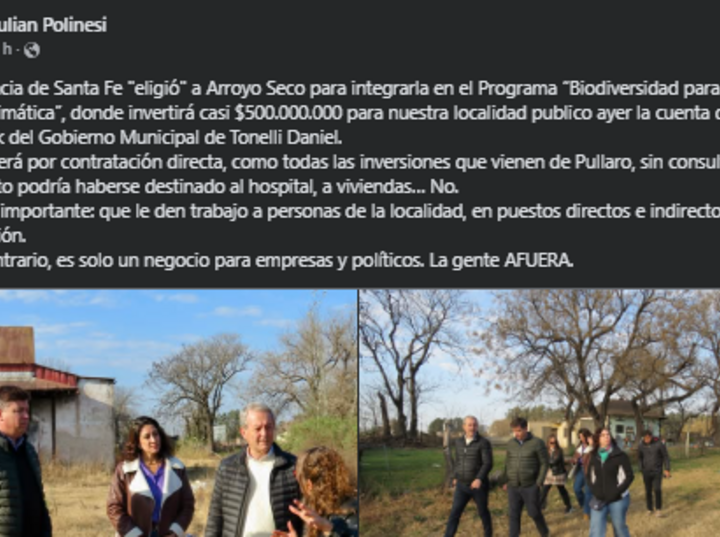 Foto: captura de pantalla posteo.