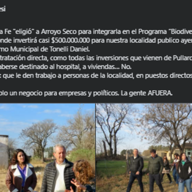 Foto: captura de pantalla posteo.