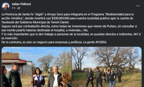 Foto: captura de pantalla posteo.