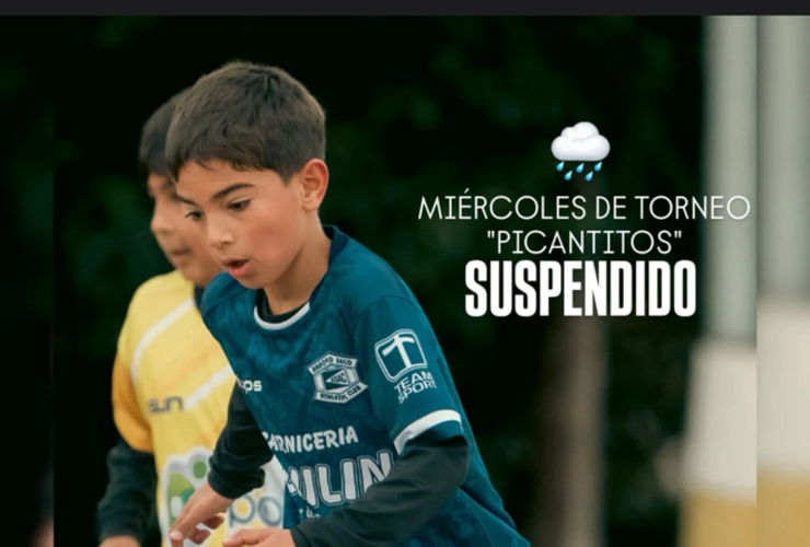 Imagen de Este miércoles, se suspendió la jornada del Torneo 'Picantitos'