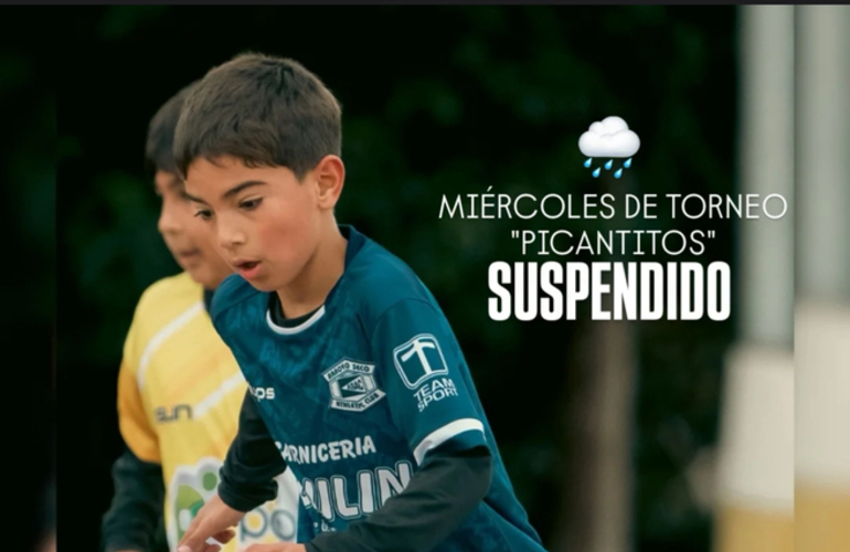 Imagen de Este miércoles, se suspendió la jornada del Torneo 'Picantitos'
