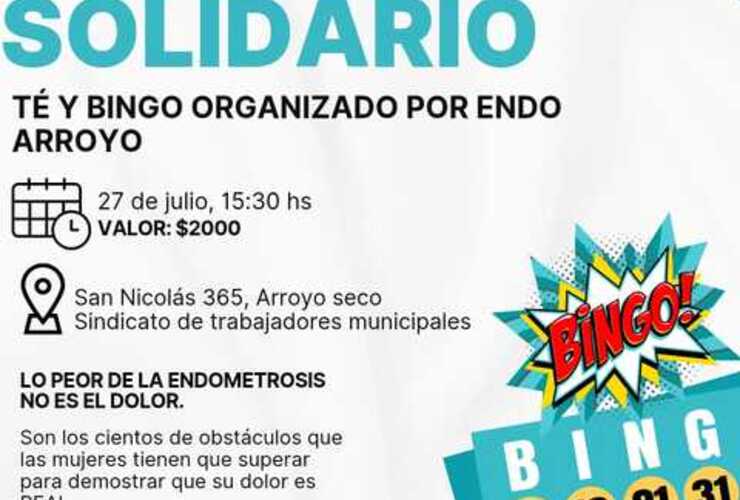 Imagen de Endo Arroyo organiza un bingo solidario para visibilizar la lucha contra la endometriosis