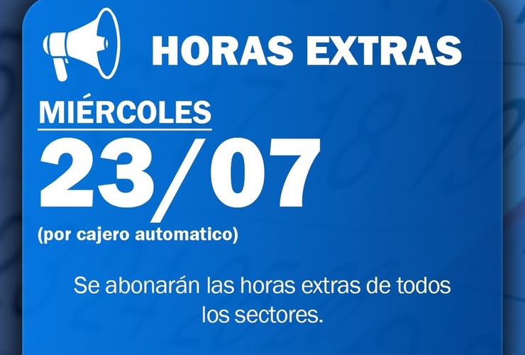 Imagen de El Sindicato de Trabajadores Municipales anunci&oacute; el pago de horas extras