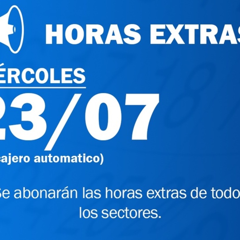 Imagen de El Sindicato de Trabajadores Municipales anunció el pago de horas extras