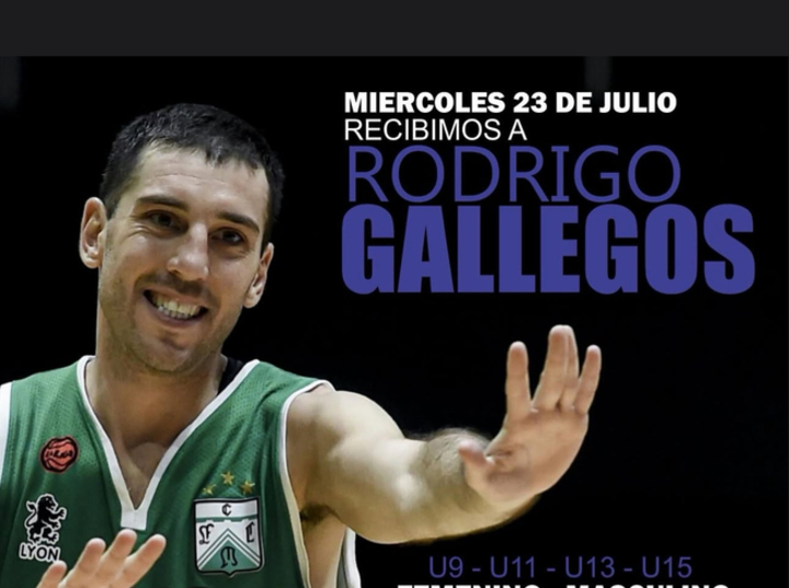 Imagen de El 23/07, Rodrigo Gallegos dará una charla para el Básquet de A.S.A.C. en el Salón Dorado