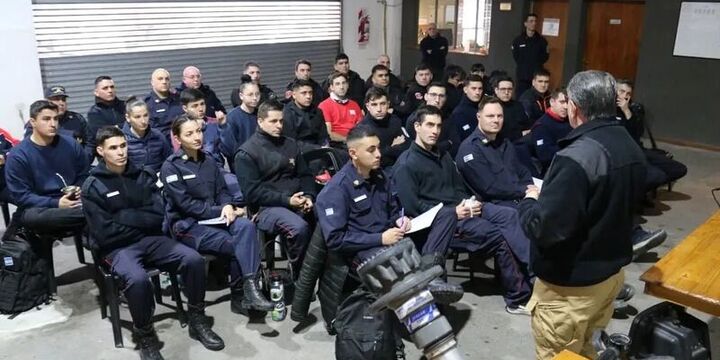 Organizado por la Asociación, participaron Bomberos de Arroyo Seco y Bomberos Zapadores.