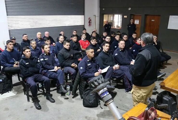 Organizado por la Asociación, participaron Bomberos de Arroyo Seco y Bomberos Zapadores.