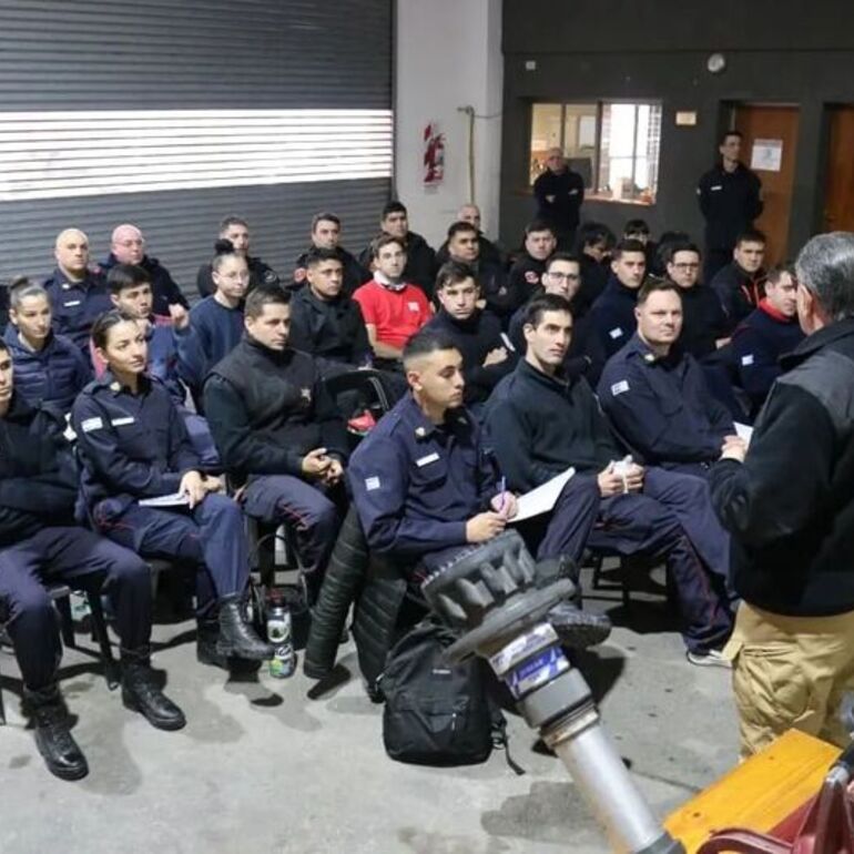 Organizado por la Asociación, participaron Bomberos de Arroyo Seco y Bomberos Zapadores.