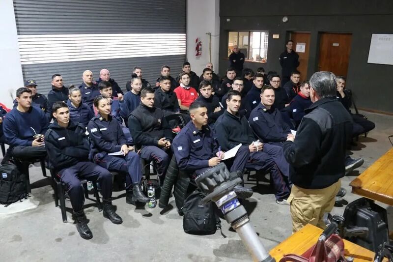 Organizado por la Asociación, participaron Bomberos de Arroyo Seco y Bomberos Zapadores.