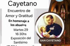 Imagen de Encuentro en homenaje a los abuelos en la Capilla San Cayetano