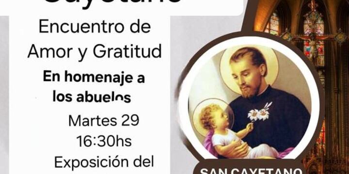 Imagen de Encuentro en homenaje a los abuelos en la Capilla San Cayetano