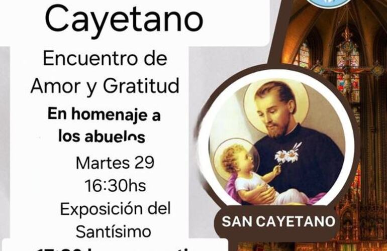 Imagen de Encuentro en homenaje a los abuelos en la Capilla San Cayetano