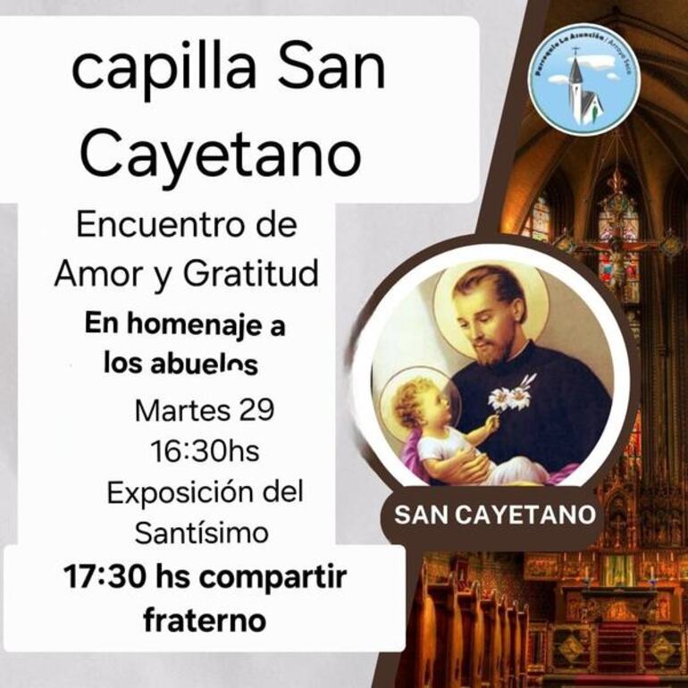 Imagen de Encuentro en homenaje a los abuelos en la Capilla San Cayetano