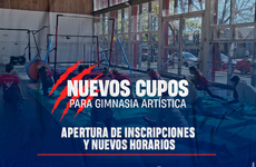 Imagen de Nuevos cupos y horarios para la Gimnasia Artística de Talleres