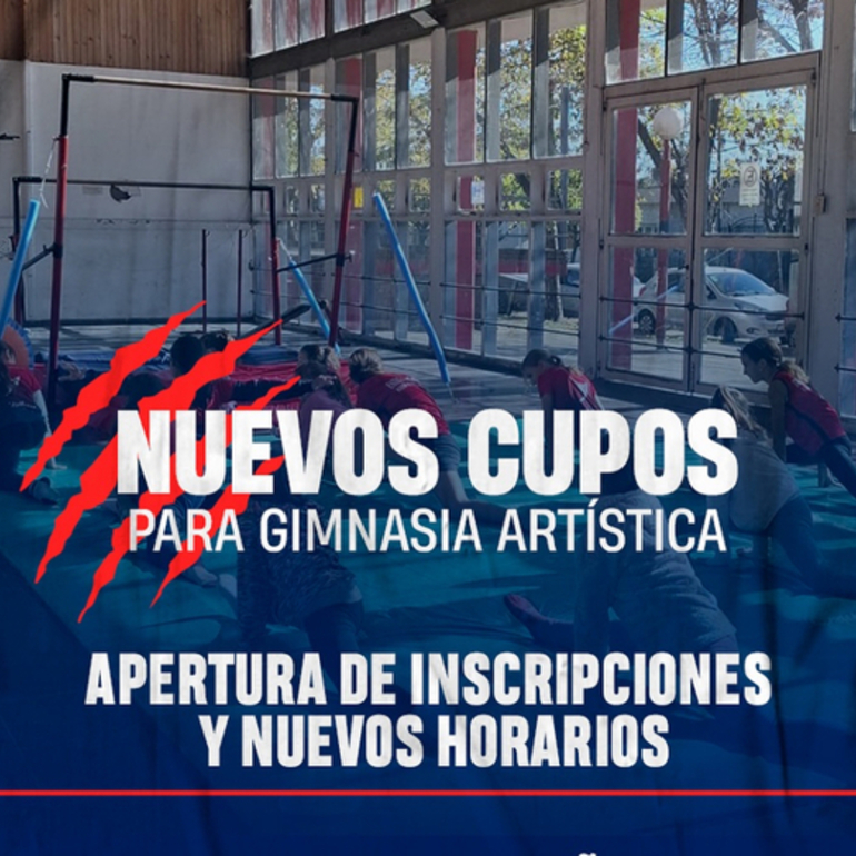 Imagen de Nuevos cupos y horarios para la Gimnasia Artística de Talleres