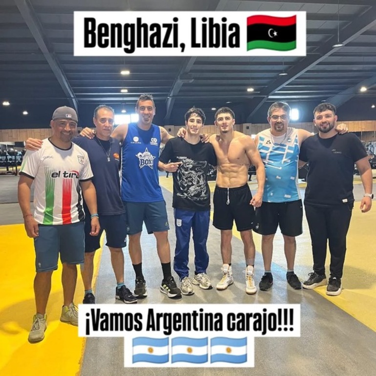 Imagen de Boxeo: Mirco Cuello ya está en Libia para su pelea del 8/08 ante Sergio Ríos